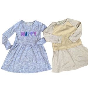 2 girl long sleeve Dresses Bundle